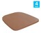 Flash Furniture 4PK Teak Poly Resin Seats for Stools & Chairs, 4PK 4-JJ-SEA-PL01-TEAK-GG - alternate 3